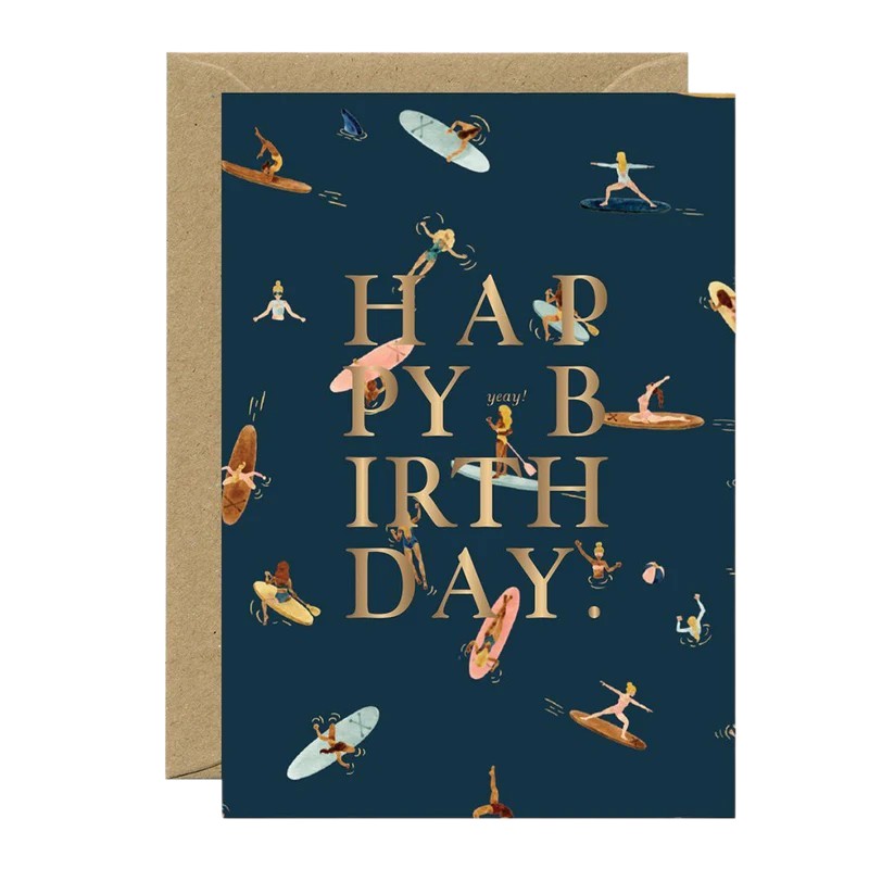Carte happy birthday | Paddle girls