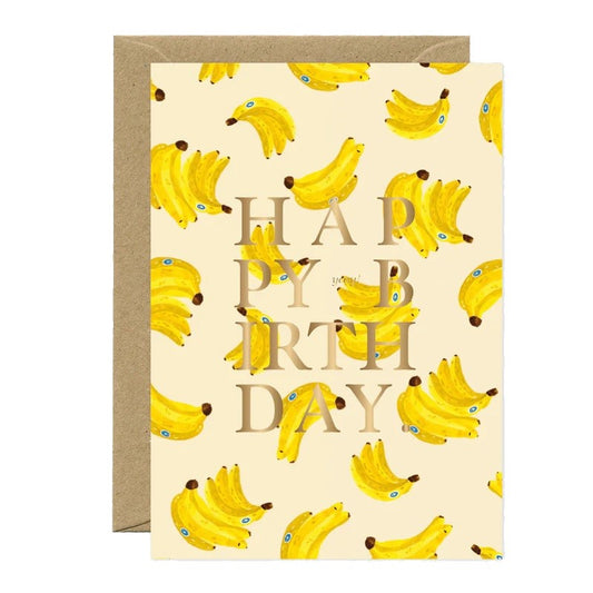 Carte happy birthday | Bananas