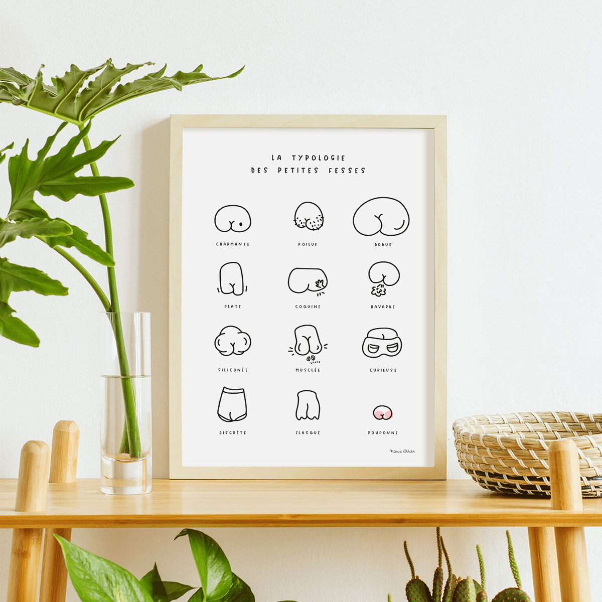 Affiche | La typologie des petites fesses