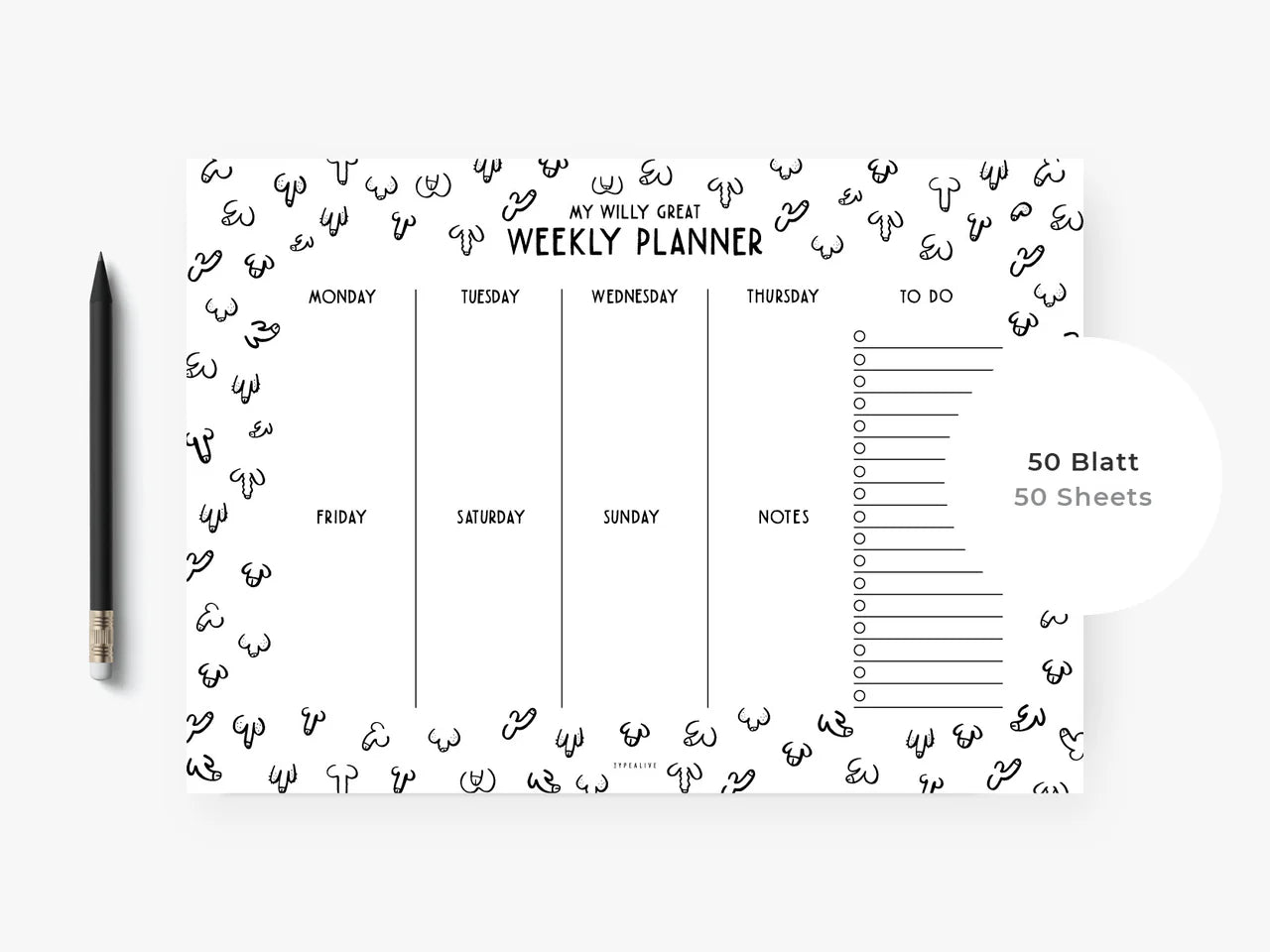 Weekly planner | Willy great