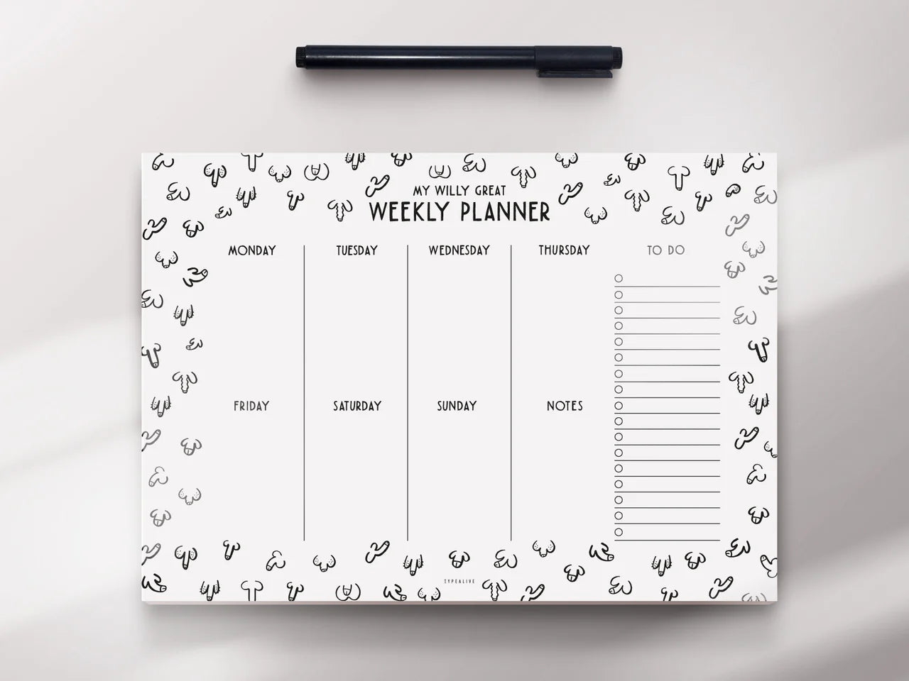 Weekly planner | Willy great