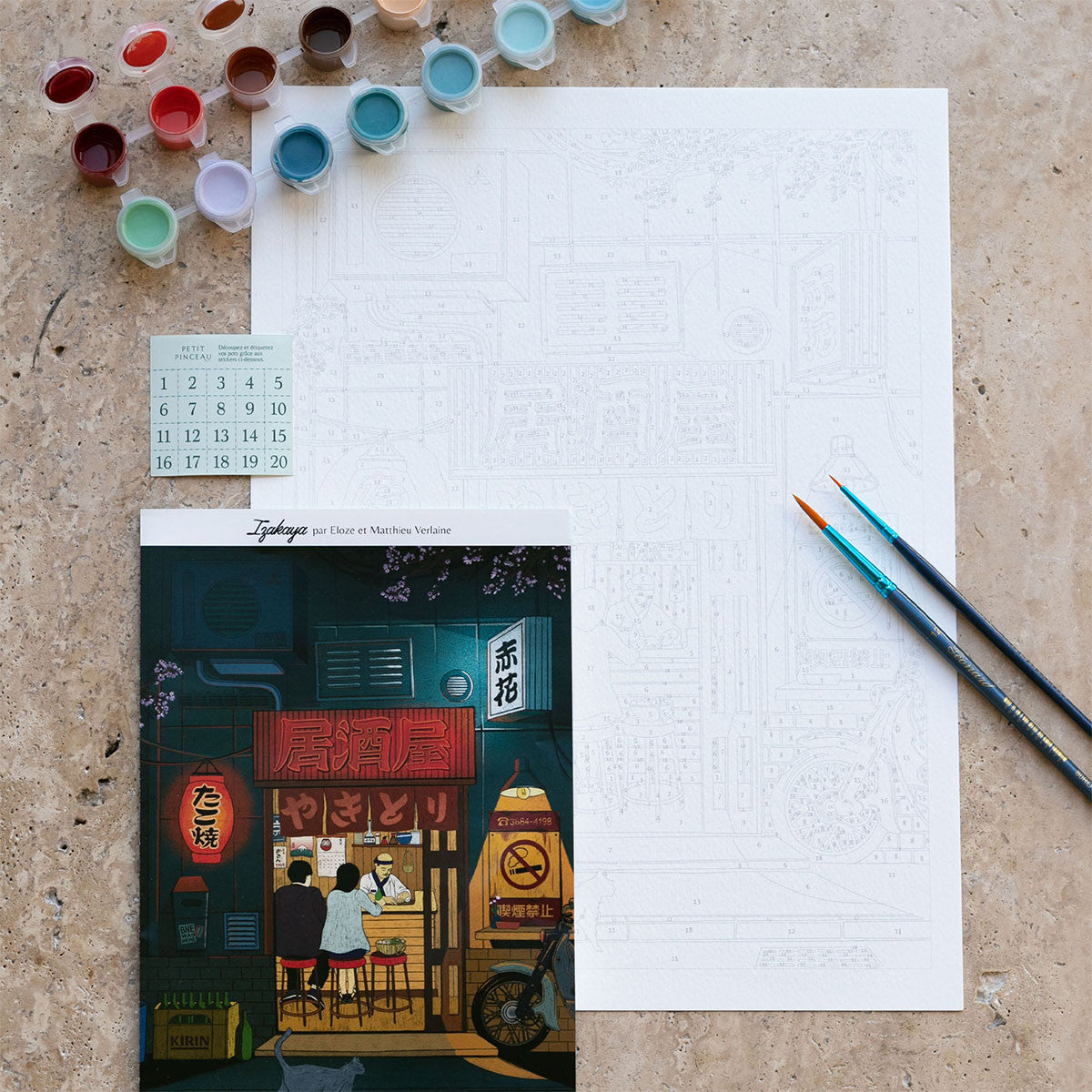 Coffret peinture au numéro | Izakaya
