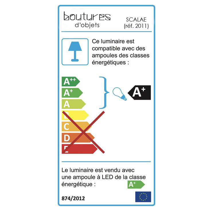 Lampe à poser - Scalaé | Briques recyclées