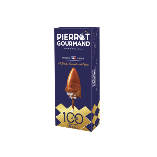 Etui 10 sucettes | Caramel au lait frais