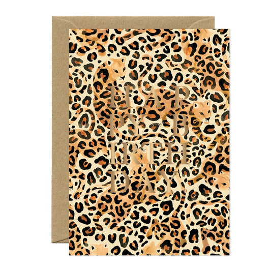 Happy birthday card | Leopard