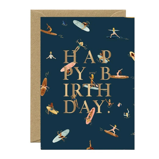 Carte happy birthday | Paddle girls
