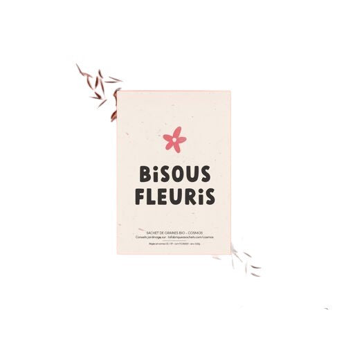 Sachet de graines à offrir | Bisous fleuris