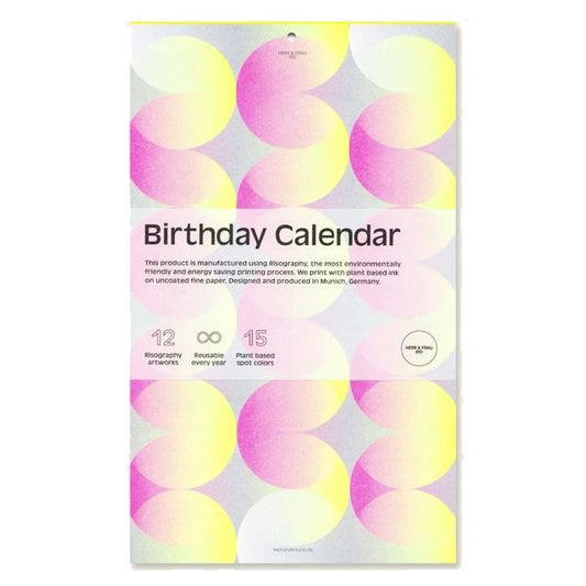 Calendrier perpétuel | Birthday Calendar