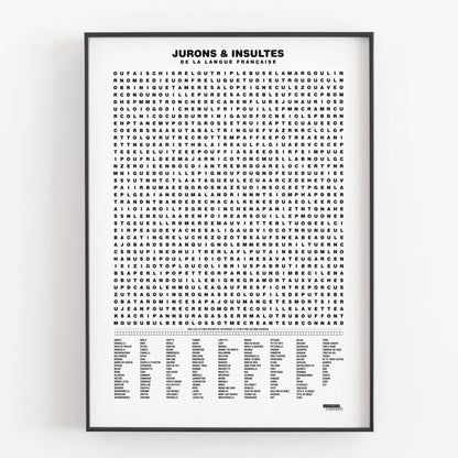 Affiche | Compilation des jurons et insultes