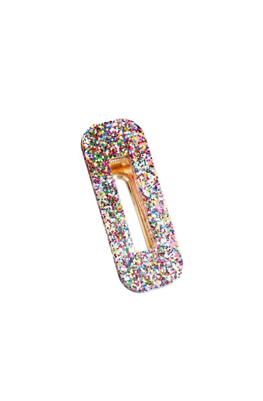 Barrette rectangle | Paillettes carnaval