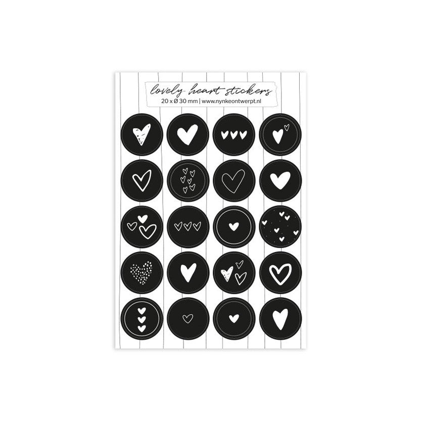 Planche de stickers | Lovely hearts
