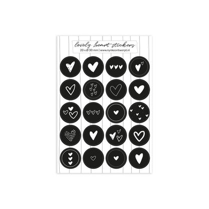 A5 sticker sheet | lovely hearts