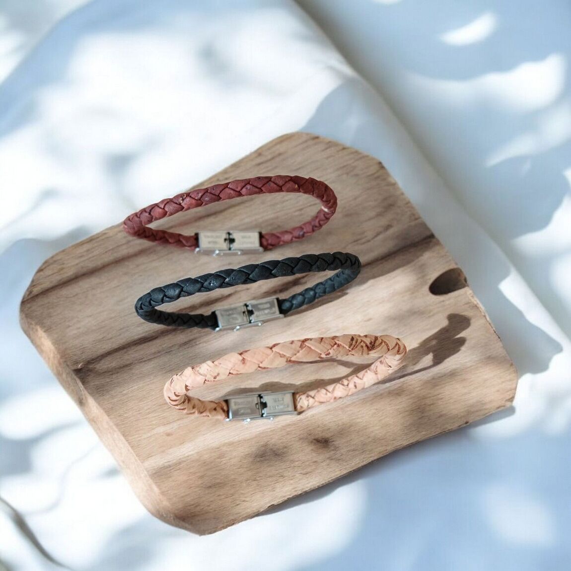 Bracelet en liège Terra | Marron brique