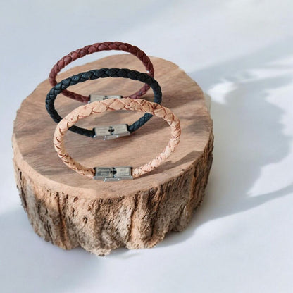 Bracelet en liège Terra | Marron brique