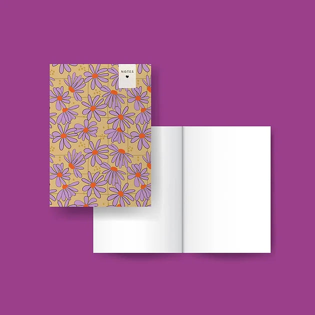 Notebook | Checkered flowers