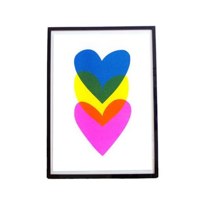 Poster - Signed screen print | Boom Boom neon pink