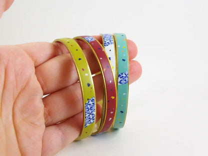 Bracelet jonc | Azulejos terrazzo