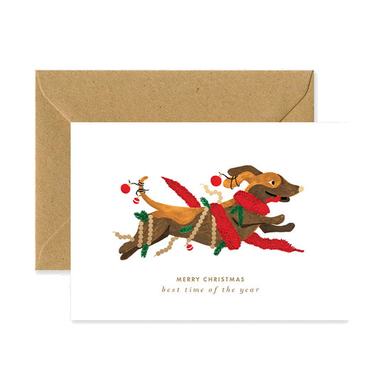 Carte de Noël | Christmas dog