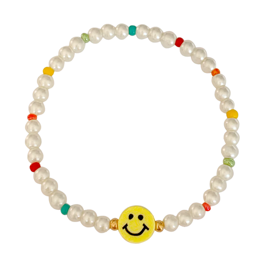 Bracelet | Smiley pearl