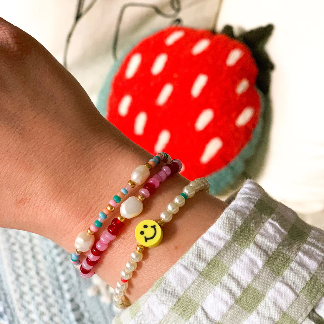 Bracelet | Smiley pearl