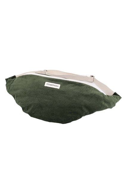 XL corduroy fanny pack | Green 