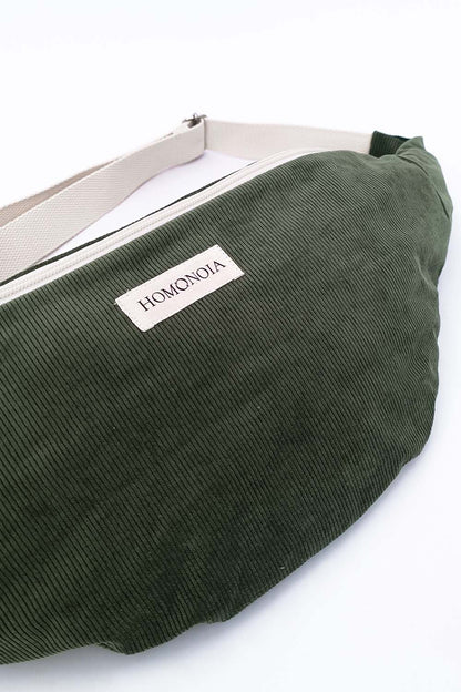 XL corduroy fanny pack | Green 