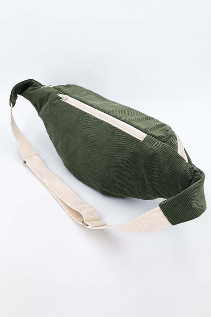 XL corduroy fanny pack | Green 