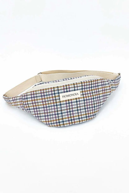 Banane carreaux | Orange & lilas