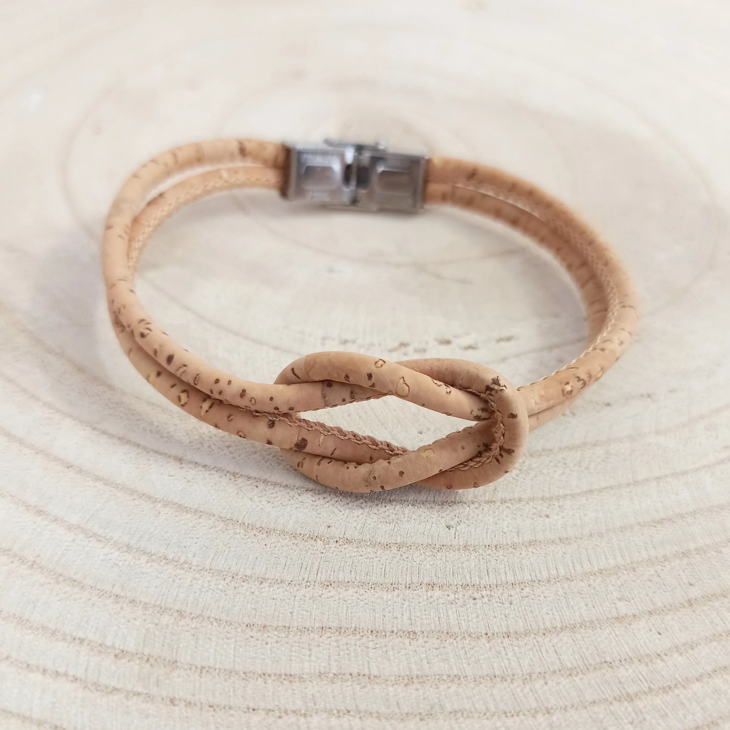 Bracelet en liège Marin | Beige naturel