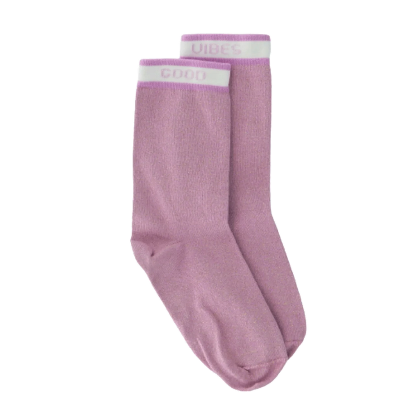 Glitter Socks | Good Vibes in Pink