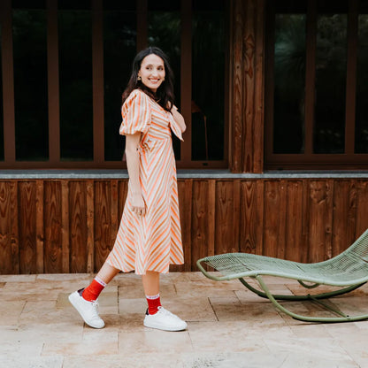 Chaussettes à paillettes | Girl Power en rouge