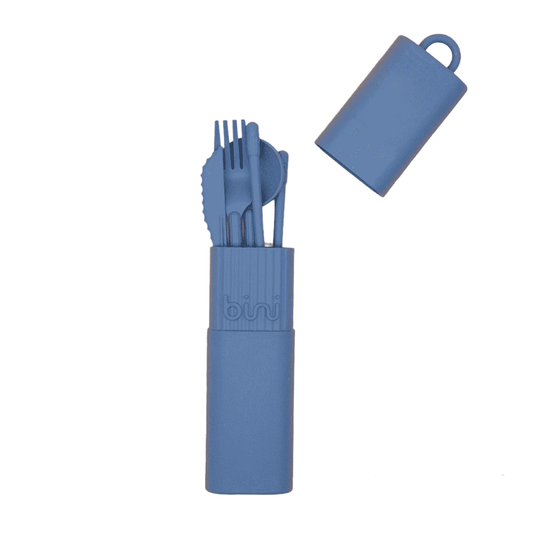 Reusable cutlery kit | Blue