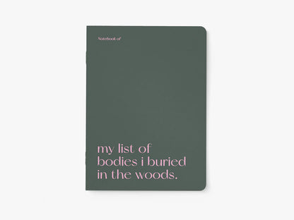 Notebook A5 | Bodies I buried