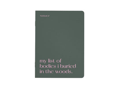 Notebook A5 | Bodies I buried