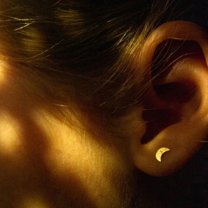 Boucles d'oreilles | Lune étoile filante