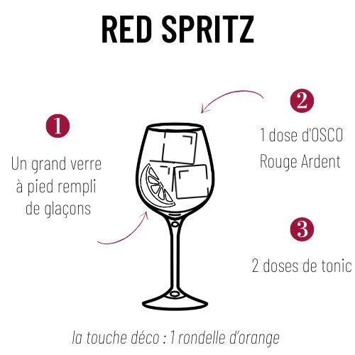 Apéritif sans alcool | OSCO Le Rouge Ardent bio