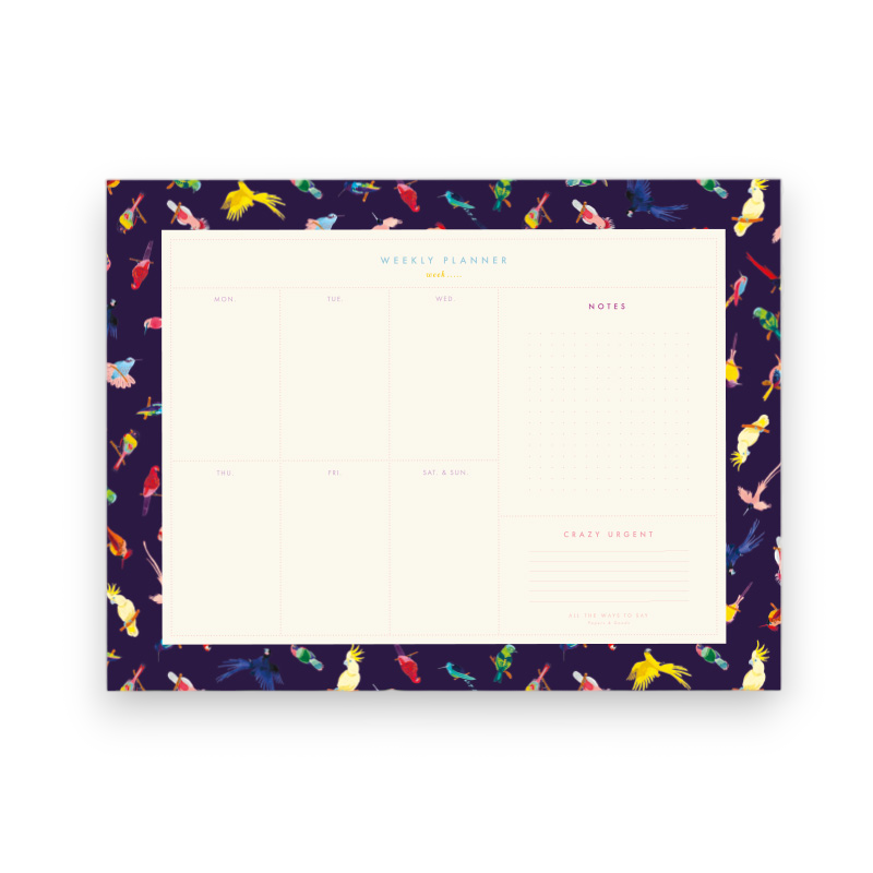 Semainier | Neon Birds