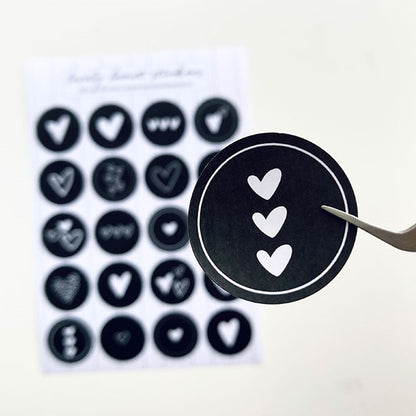 A5 sticker sheet | lovely hearts