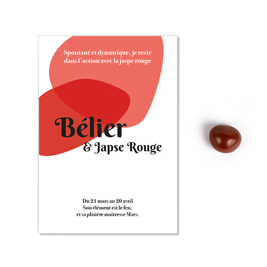 Pierre astro | Bélier - Jaspe rouge