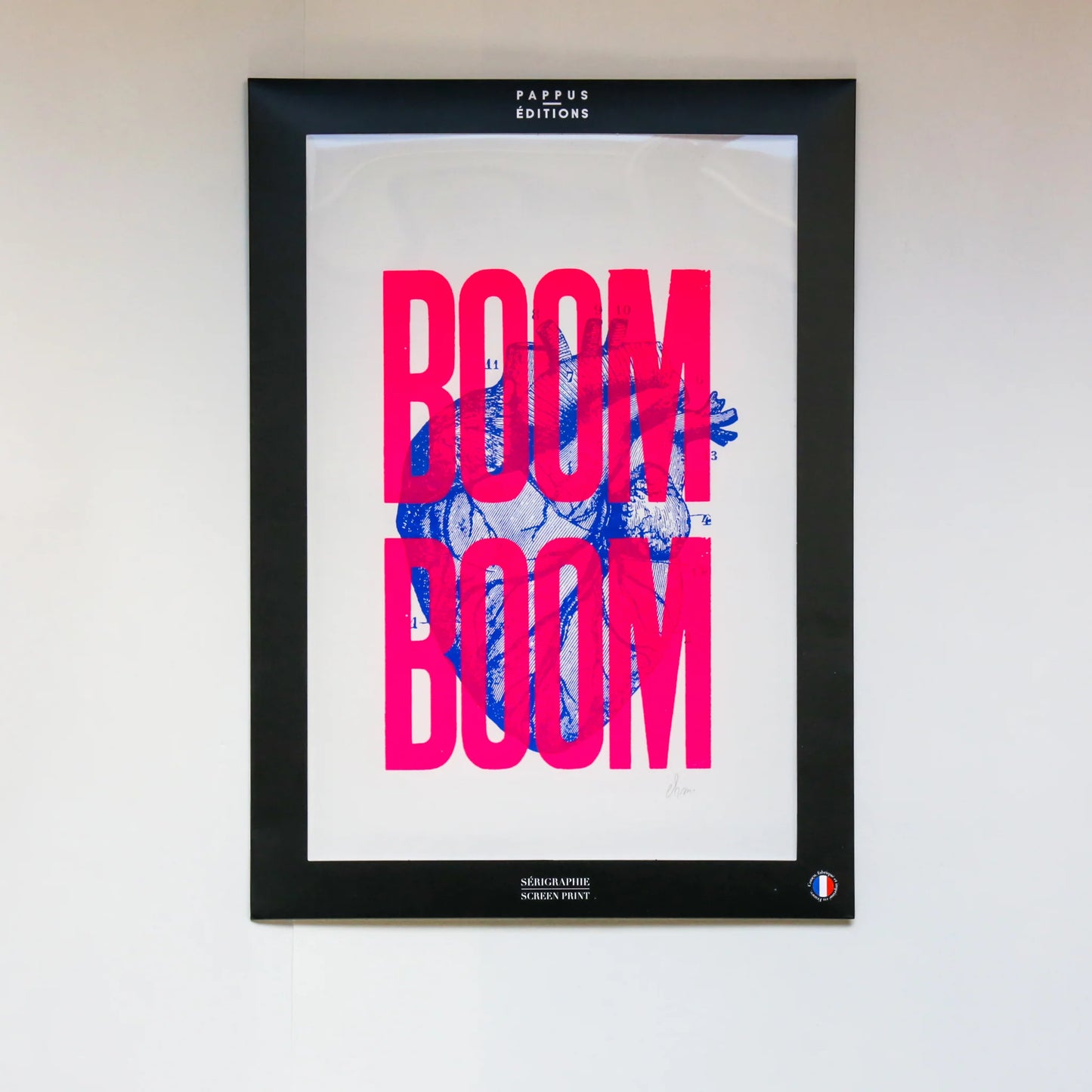 Poster - Signed screen print | Boom Boom neon pink