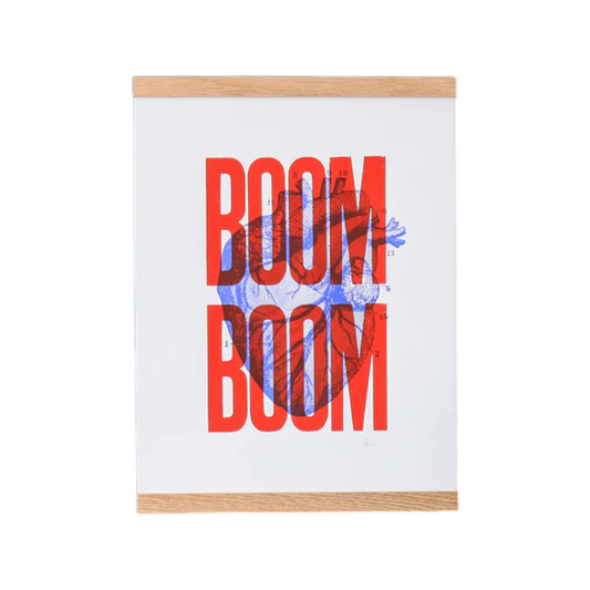 Affiche - Sérigraphie signée | Boom Boom rouge