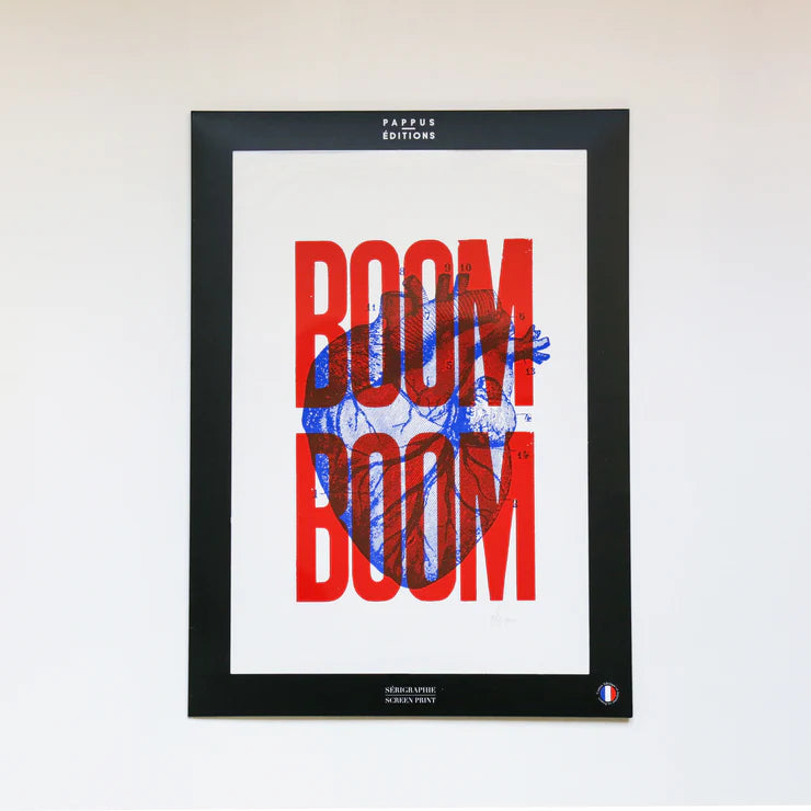 Affiche - Sérigraphie signée | Boom Boom rouge