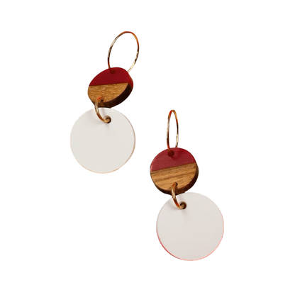 Woodland Earrings | Red