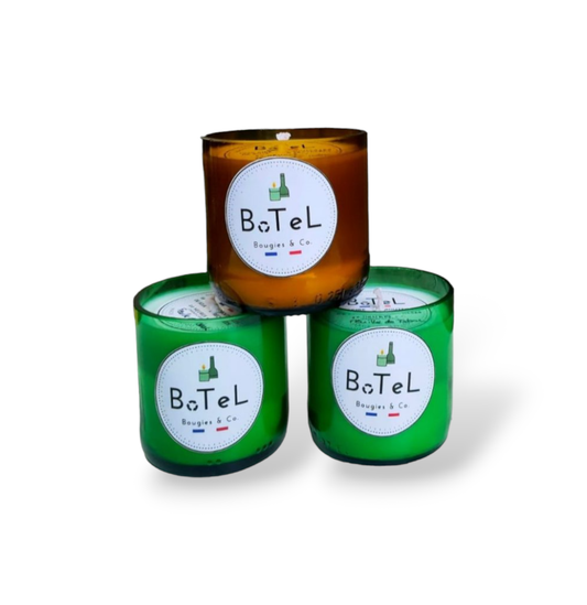 Bottle bottom candle | Tobacco leaf