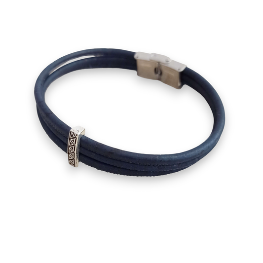 Adam cork bracelet | Dark blue 