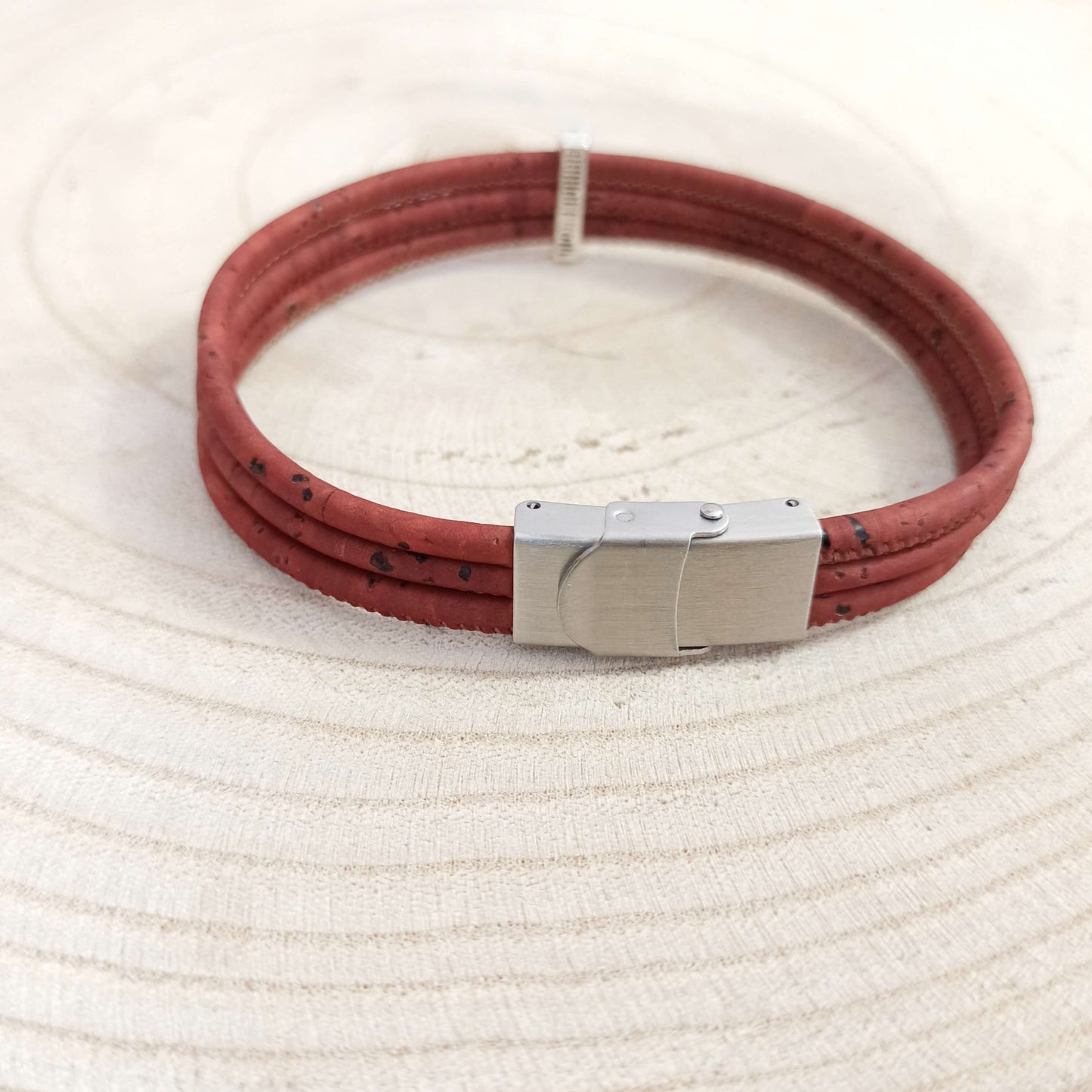 Bracelet en liège Adam | Brique