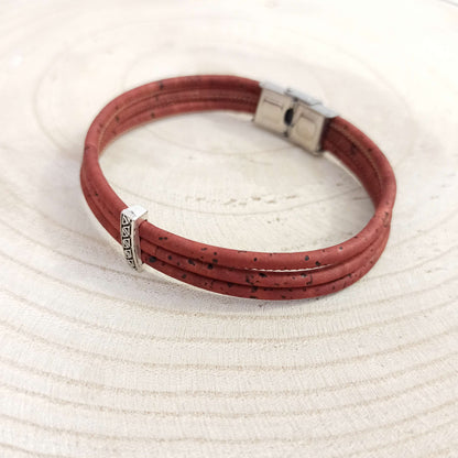 Bracelet en liège Adam | Brique