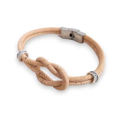 Bracelet en liège Tom | Beige naturel