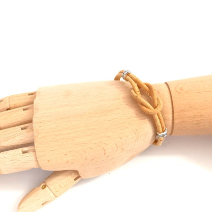 Bracelet en liège Tom | Beige naturel