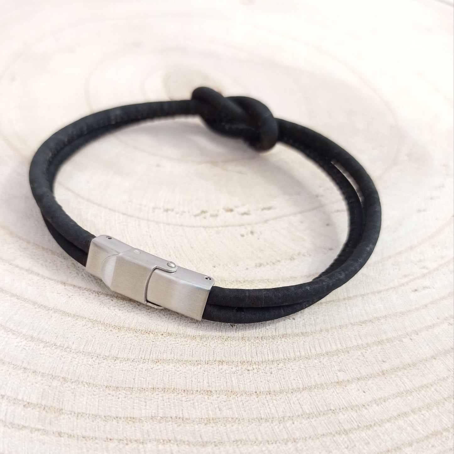 Bracelet en liège Marin | Noir